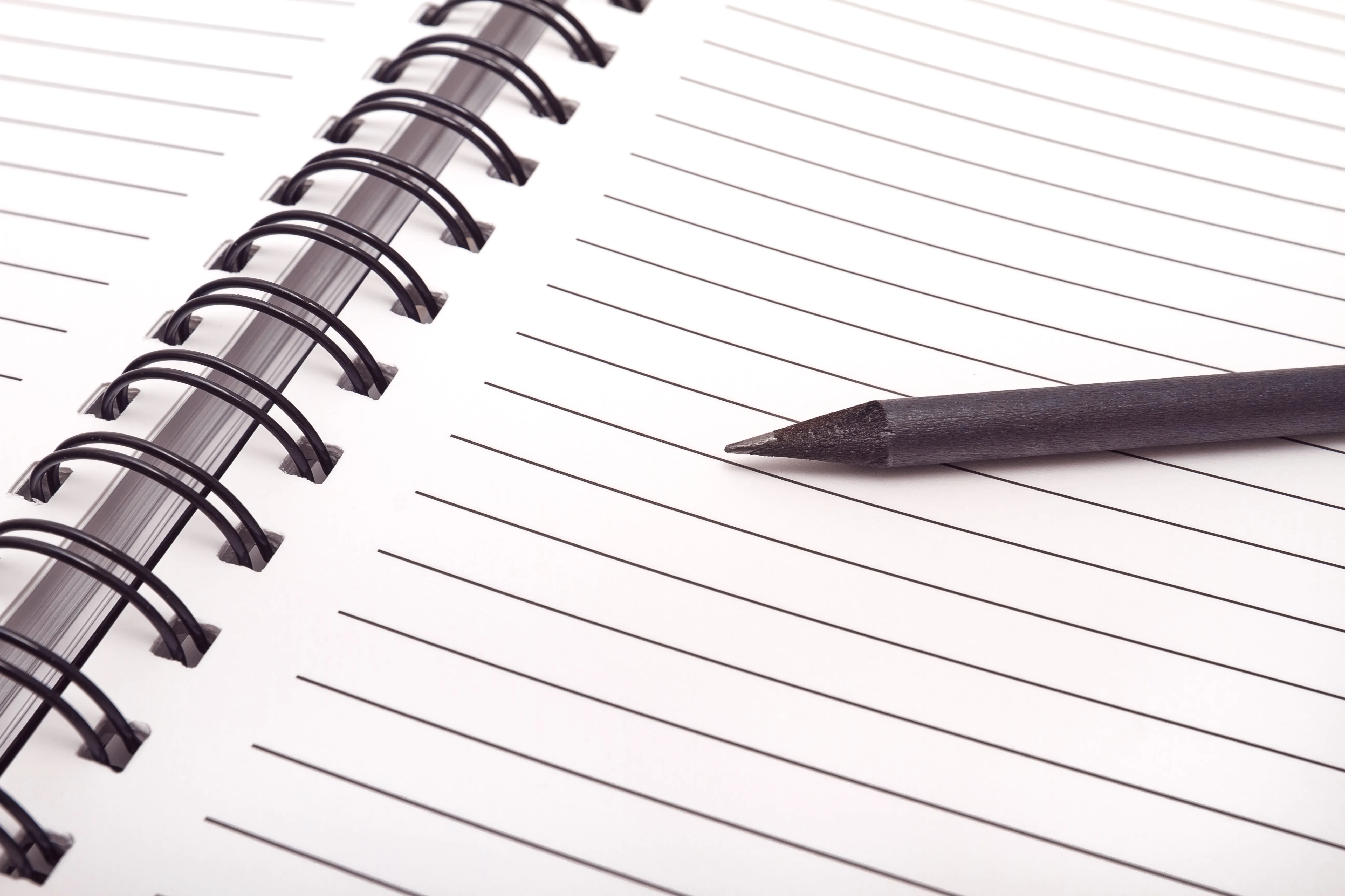 Notebook and pen for call notes