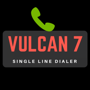 Vulcan 7 single line dialer black